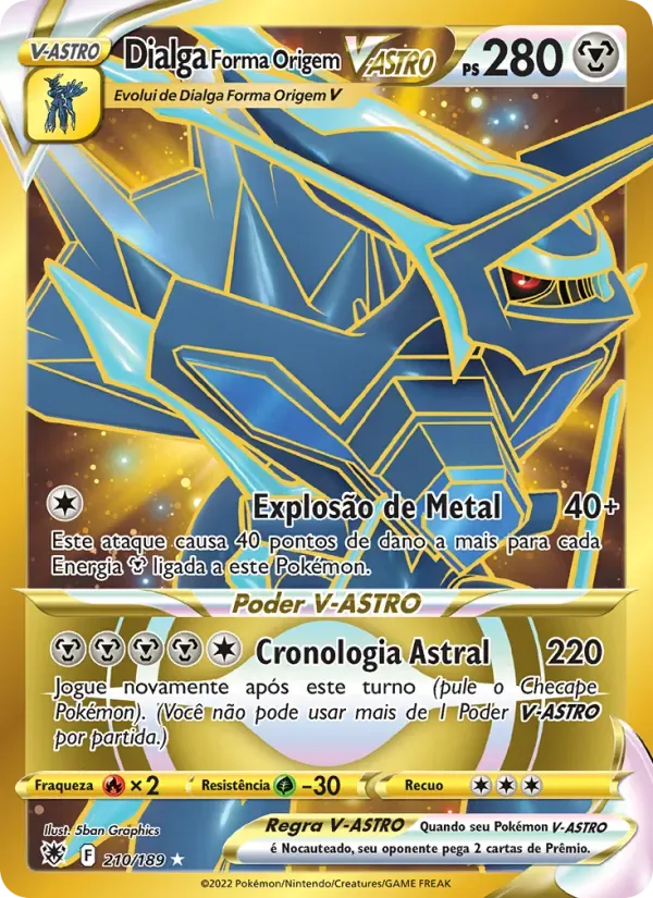 Dialga Forma Origem V-ASTRO 210/189 Estrelas Radiantes