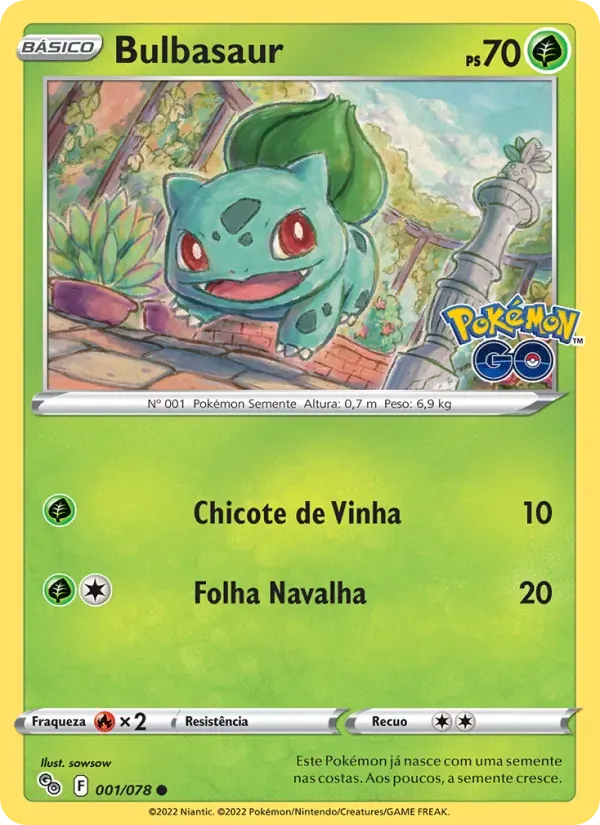 Bulbasaur 001/78 Pokémon GO