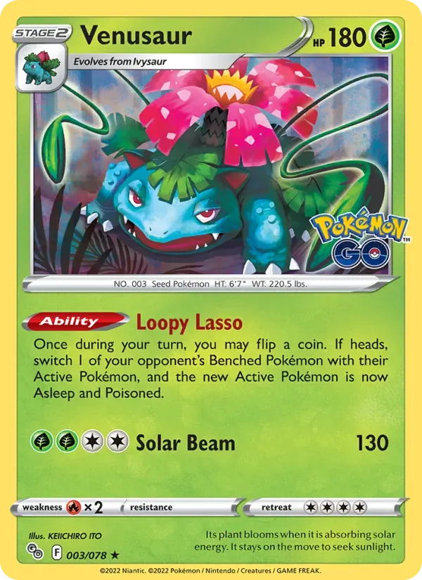 Venusaur 003/78 Pokémon GO