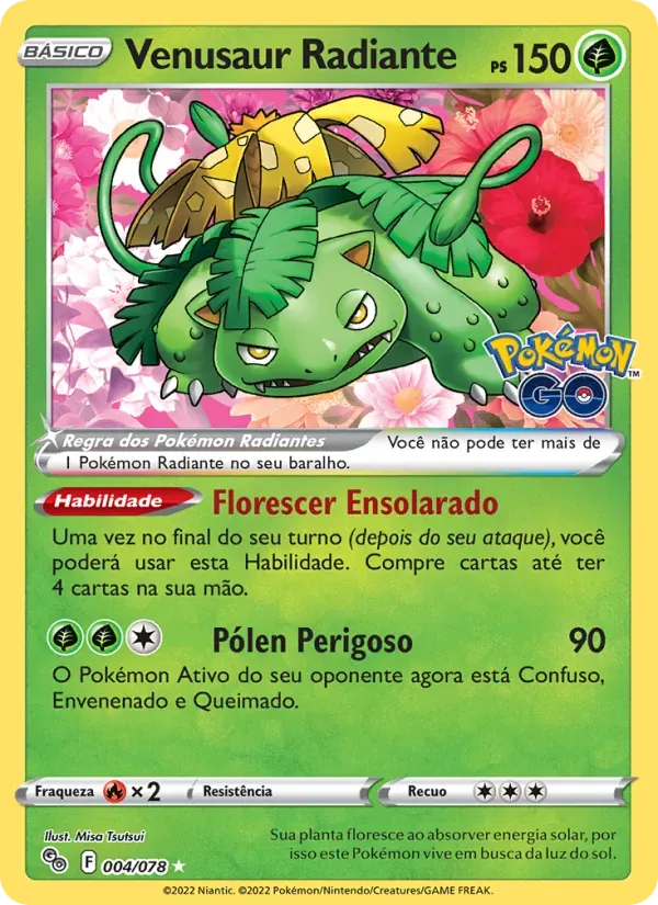 Venusaur Radiante 004/78 Pokémon GO