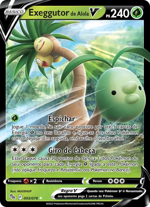 Exeggutor de Alola V 005/78 Pokémon GO