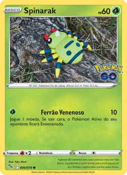 Spinarak 006 Pokémon GO