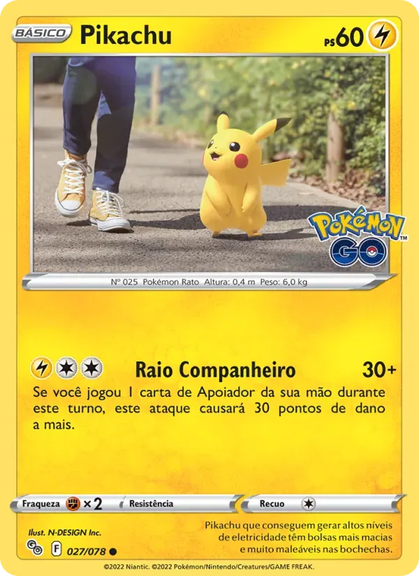Pikachu 027/78 Pokémon GO