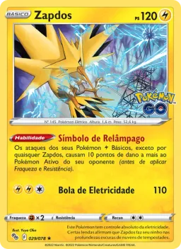 Zapdos 029 Pokémon GO
