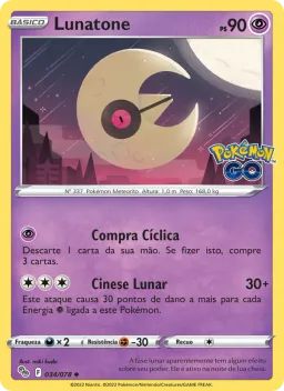 Lunatone 034 Pokémon GO