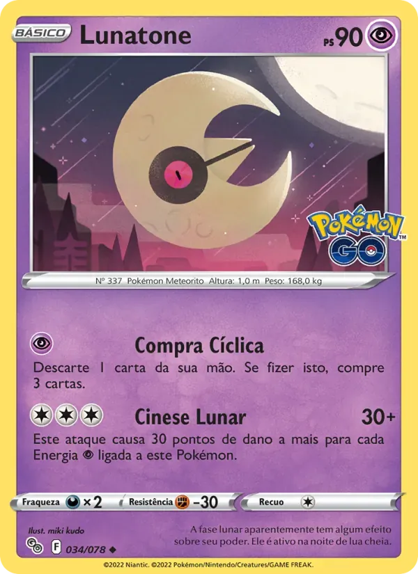 Lunatone 034/78 Pokémon GO