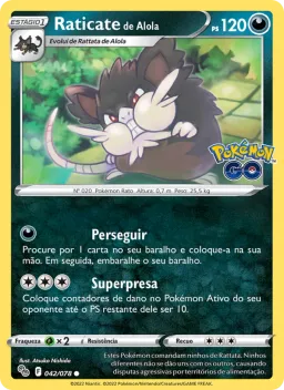 Raticate de Alola 042 Pokémon GO