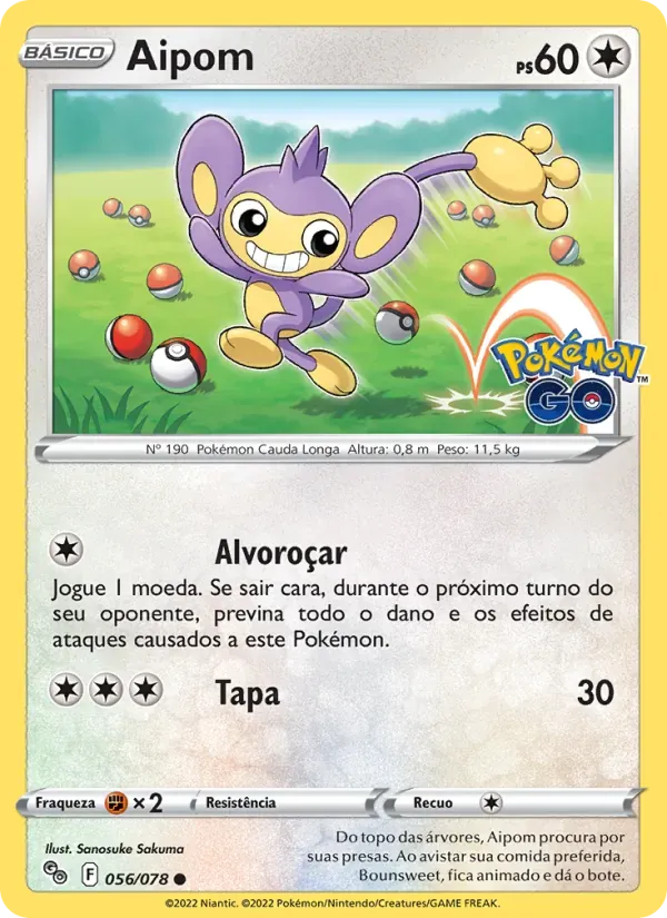 Aipom 056/78 Pokémon GO