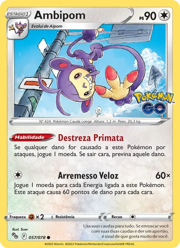 Ambipom 057/78 Pokémon GO