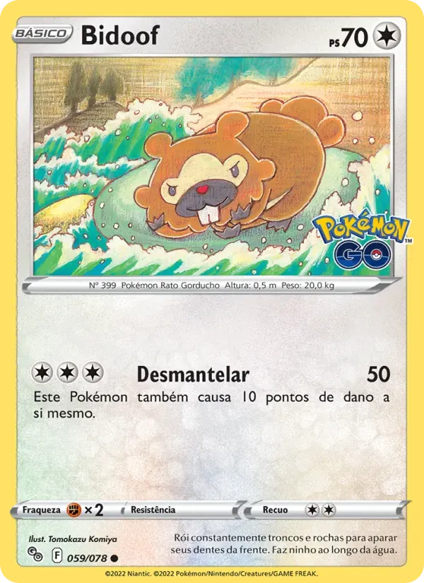 Bidoof 059/78 Pokémon GO