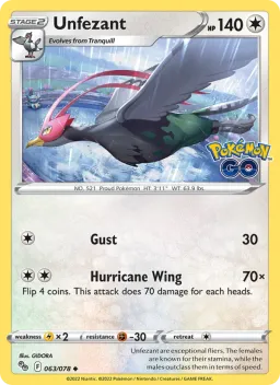 Unfezant 063 Pokémon GO