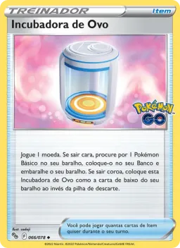 Incubadora de Ovo 066 Pokémon GO