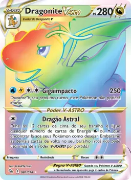 Dragonite V-ASTRO 081 Pokémon GO