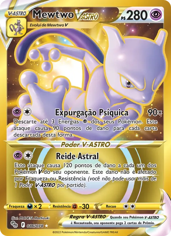 Mewtwo V-ASTRO 086/78 Pokémon GO
