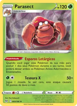 Parasect 005 Origem Perdida