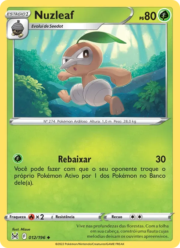 Nuzleaf 012/196 Origem Perdida