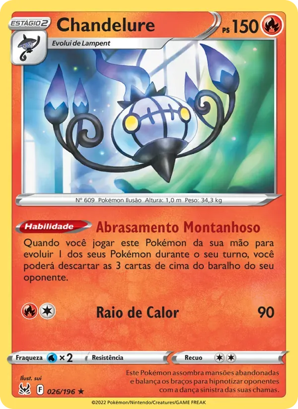 Chandelure 026/196 Origem Perdida