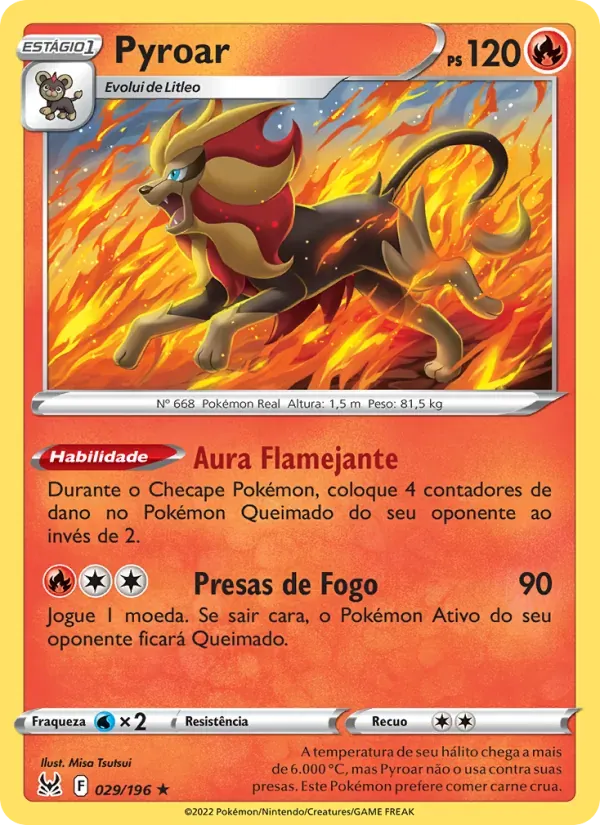 Pyroar 029/196 Origem Perdida