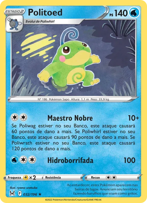 Politoed 032/196 Origem Perdida