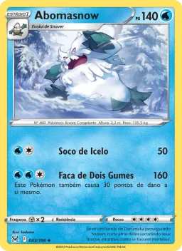 Abomasnow 043 Origem Perdida