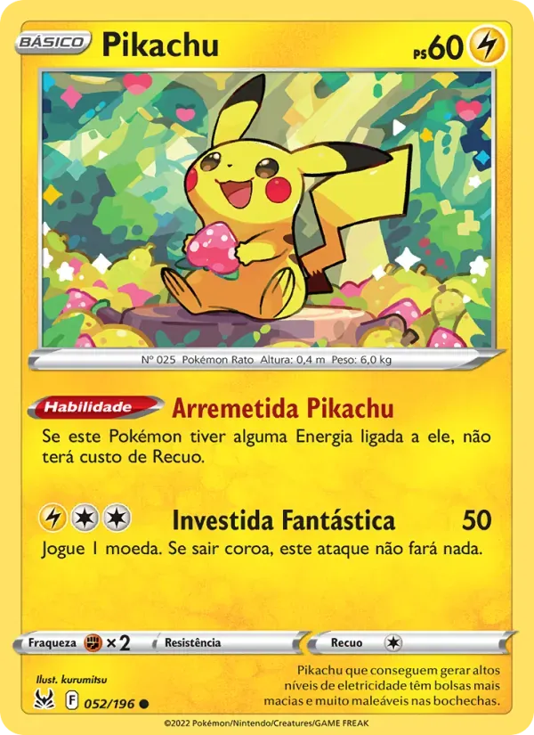 Pikachu 052/196 Origem Perdida