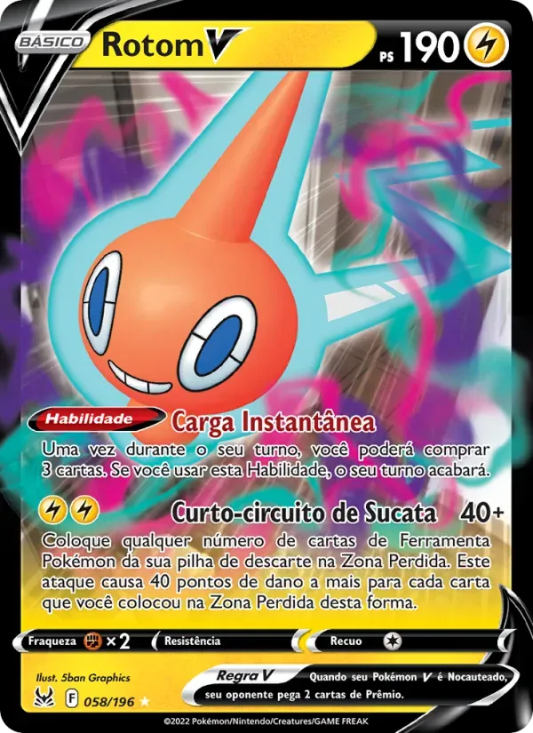 Rotom V 058/196 Origem Perdida