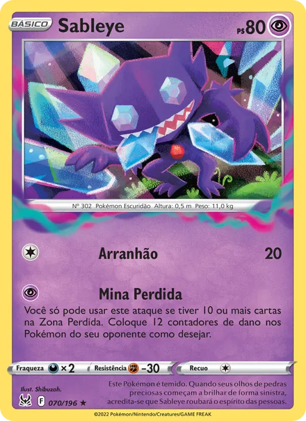 Sableye 070/196 Origem Perdida