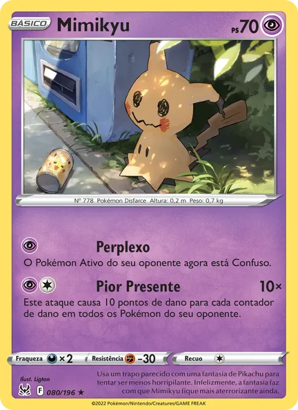 Mimikyu 080/196 Origem Perdida