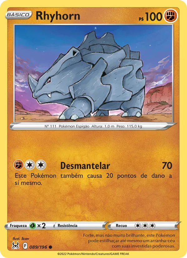 Rhyhorn 089/196 Origem Perdida