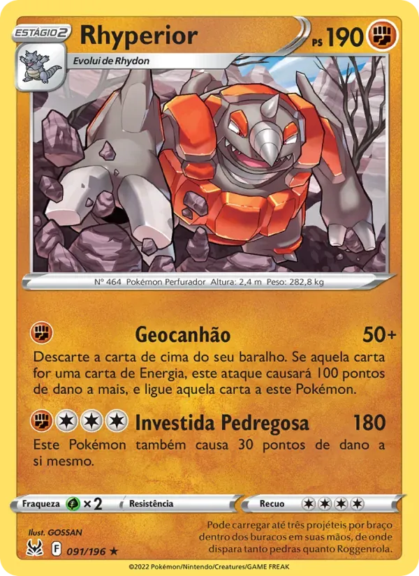 Rhyperior 091/196 Origem Perdida