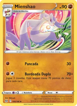 Mienshao 104 Origem Perdida