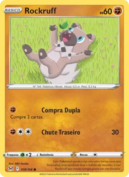 Rockruff 109 Origem Perdida