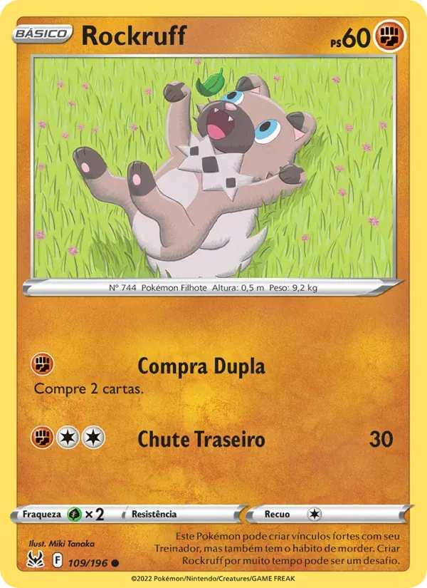 Rockruff 109/196 Origem Perdida