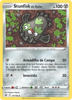Stunfisk de Galar 127 Origem Perdida