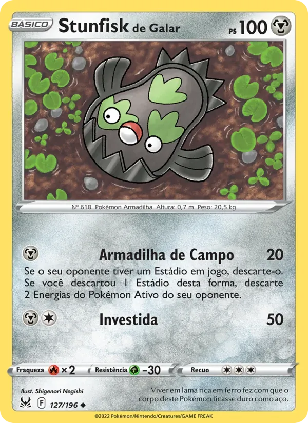 Stunfisk de Galar 127/196 Origem Perdida
