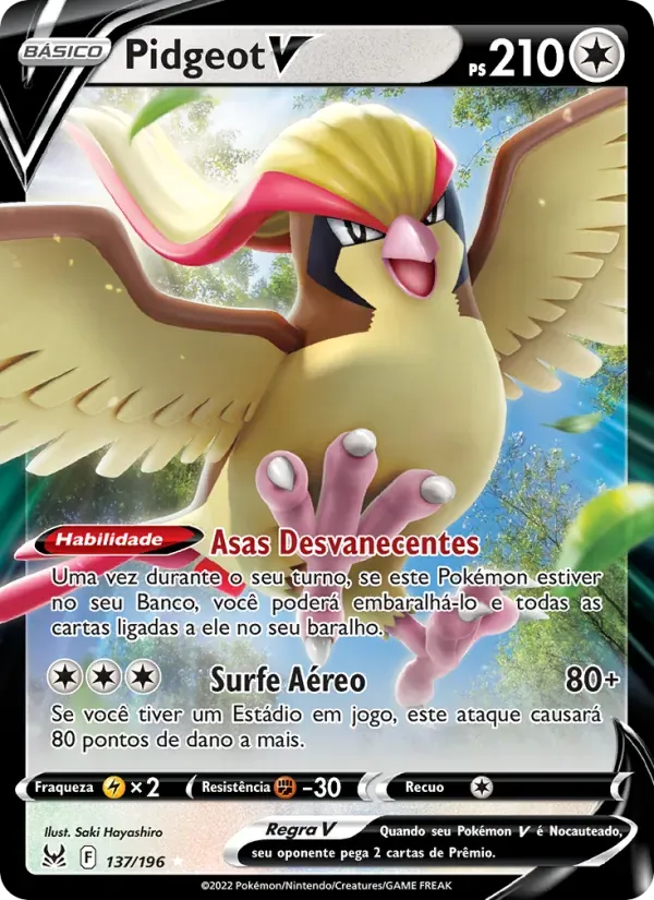 Pidgeot V 137/196 Origem Perdida