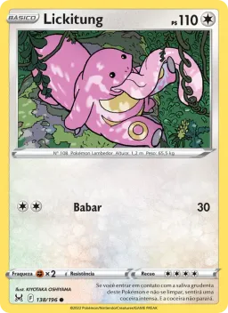 Lickitung 138 Origem Perdida