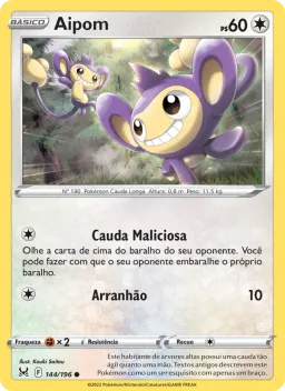 Aipom 144 Origem Perdida
