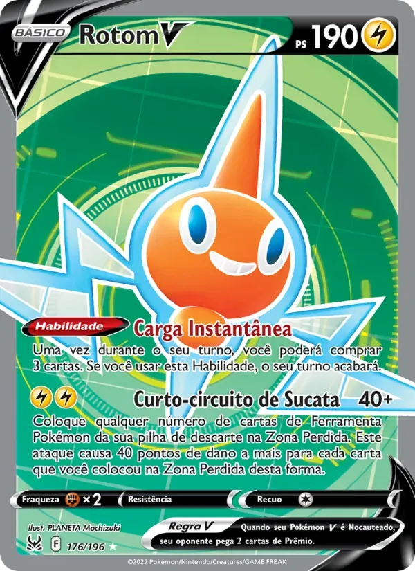 Rotom V 176/196 Origem Perdida