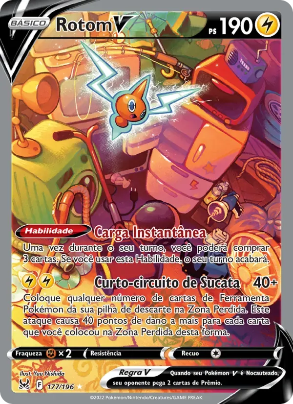 Rotom V 177/196 Origem Perdida