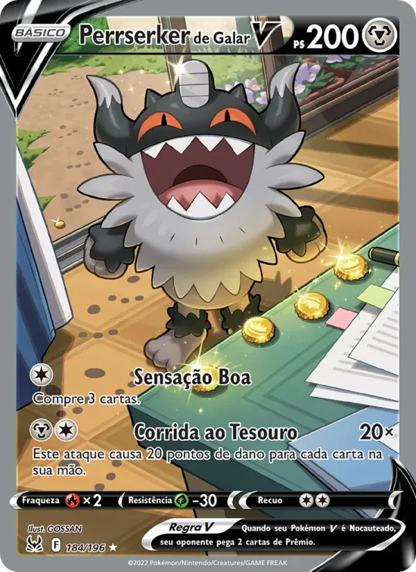 Perrserker de Galar V 184/196 Origem Perdida