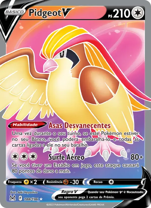 Pidgeot V 188/196 Origem Perdida