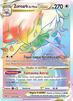 Zoroark de Hisui V-ASTRO 203 Origem Perdida