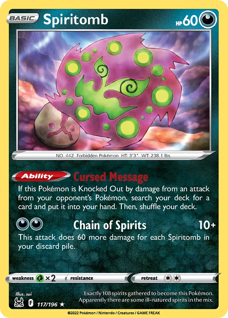 Spiritomb TG09/30 Origem Perdida Galeria de Treinador