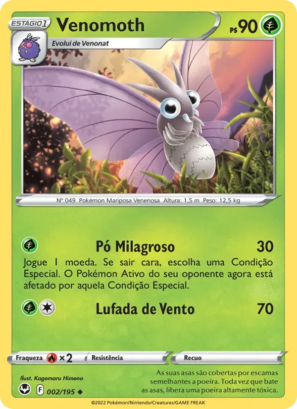 Venomoth 002/195 Tempestade Prateada