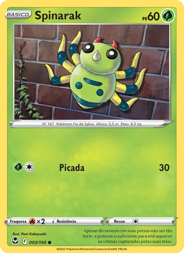 Spinarak 003/195 Tempestade Prateada