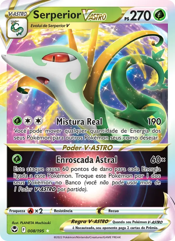 Serperior V-ASTRO 008/195 Tempestade Prateada