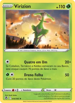 Virizion 014 Tempestade Prateada