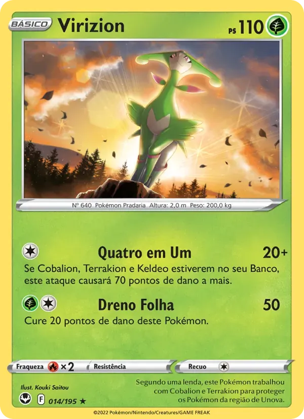 Virizion 014/195 Tempestade Prateada