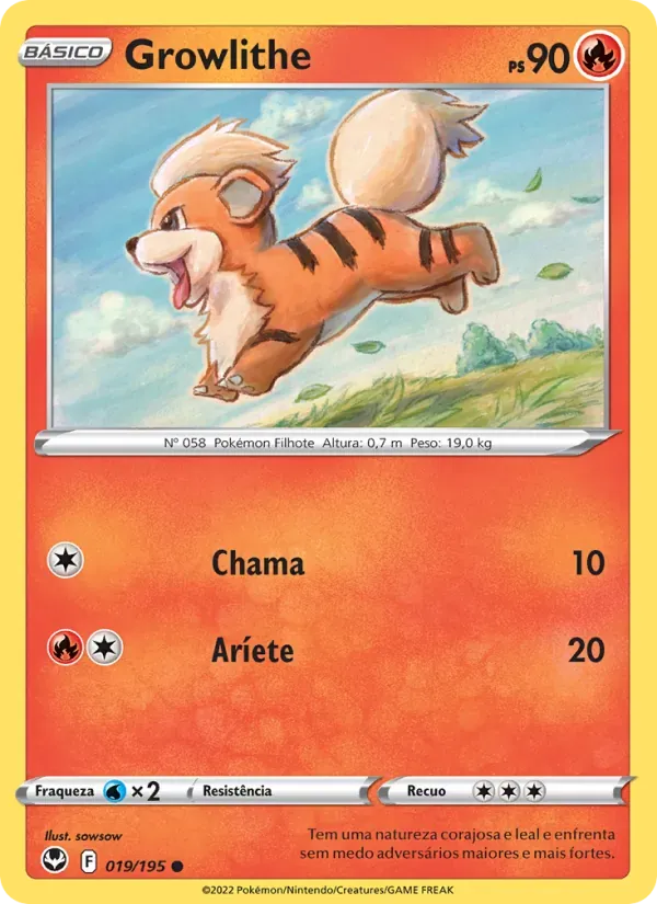 Growlithe 019/195 Tempestade Prateada